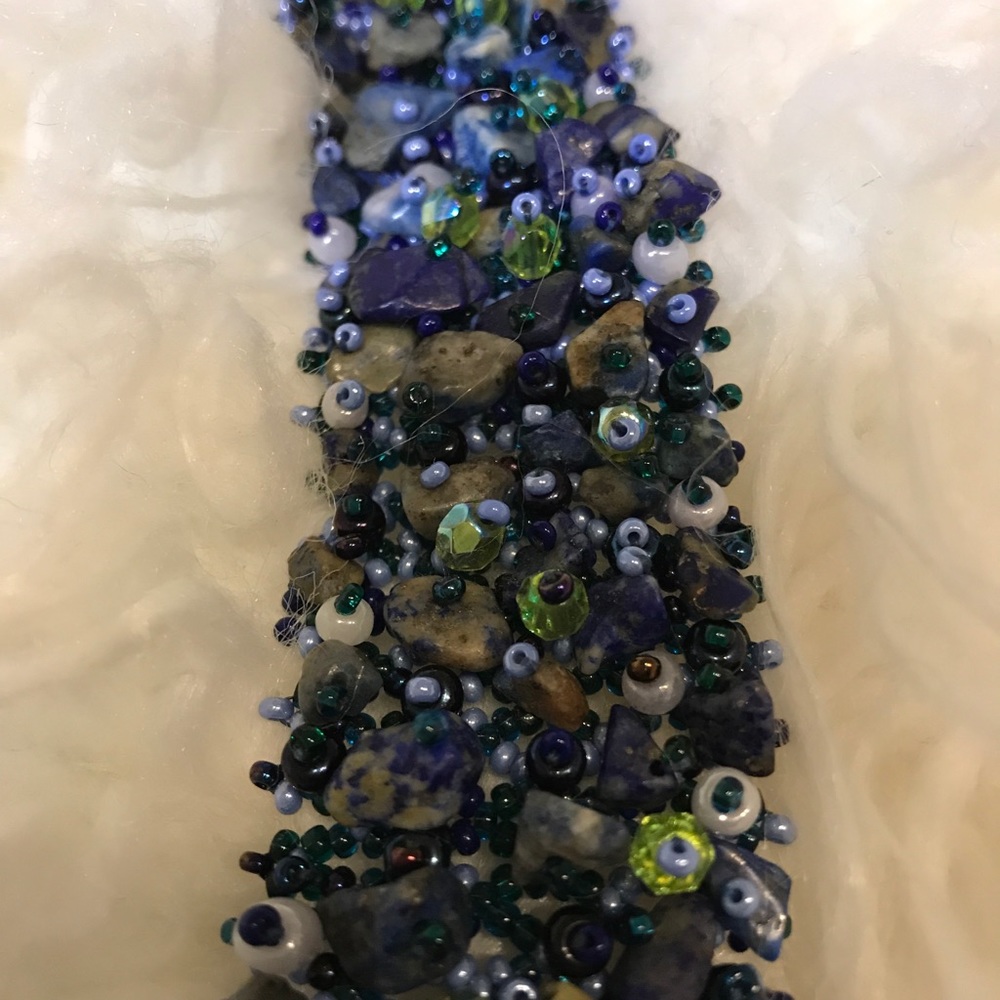 Lapis semiprecious bracelet